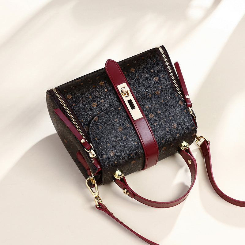 modistly Women’s Retro Printed Shoulder Bucket Bag