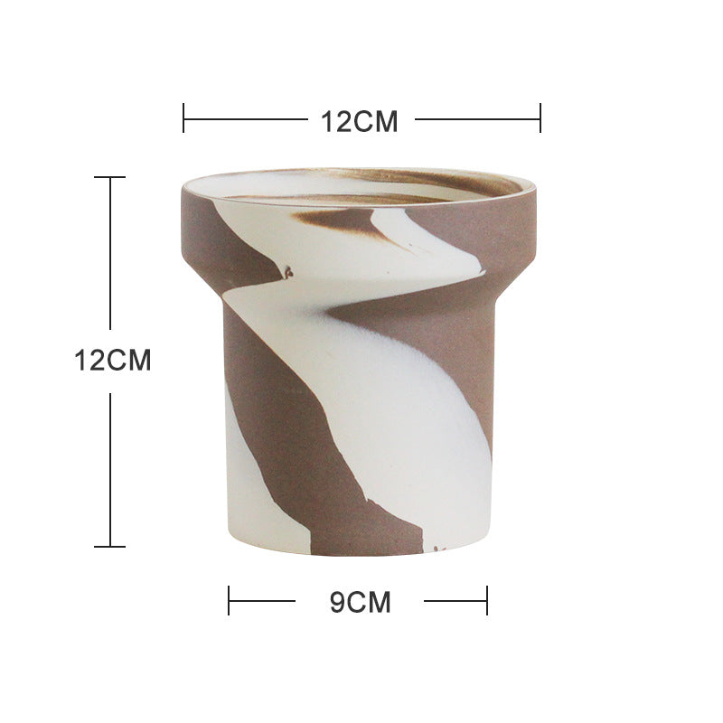 Creative Clashing Ceramic Succulent Fern Tuber Decorative Planter Pot